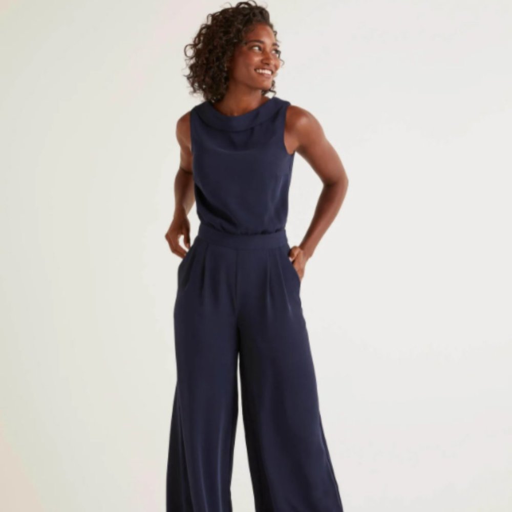 Boden Navy Clarissa Jumpsuit